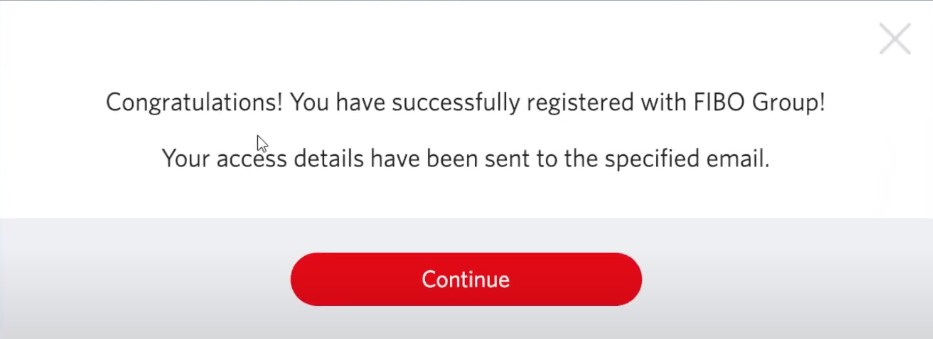 FIBO Group: registration and login 3